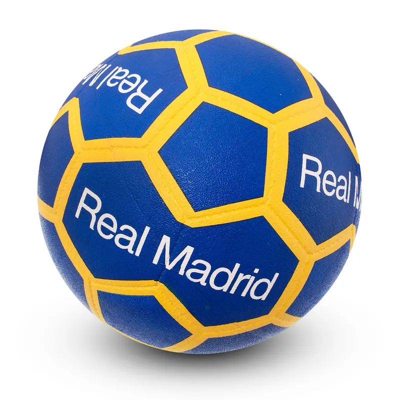 Real Madrid Blue-Yellow Soccer Ball – Official Size 5 1