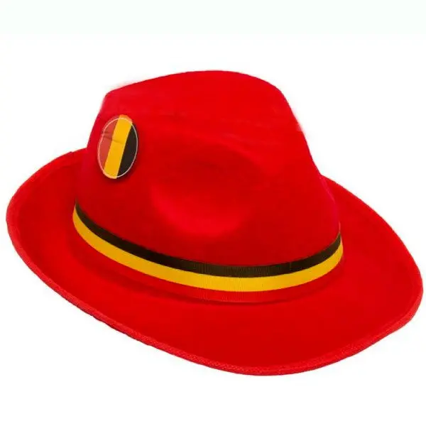 Red Belgium Fan Hat – Casual Supporter Headgear 1