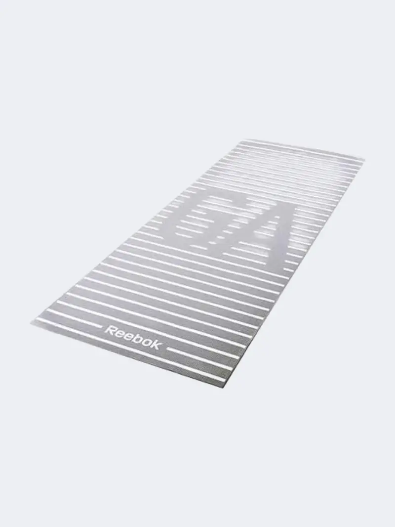Reebok Double-Sided 4Mm Grey Yoga Mat For Fitness And Yoga Practice 1