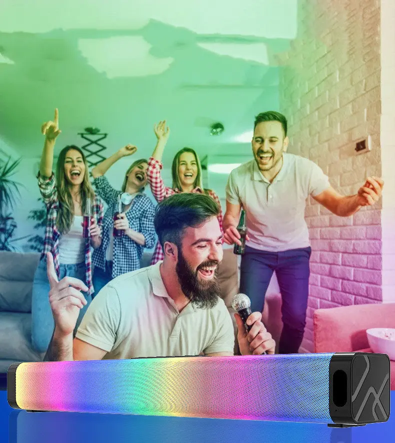 Rgb Gaming Soundbar – 20W Pc Speaker With Usb/3.5Mm/Optical Inputs & Dynamic Bass 1