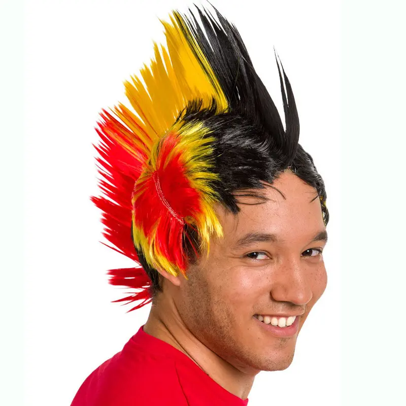 Rooster-Crest Devil Wig – Belgium Fan Costume Piece 1