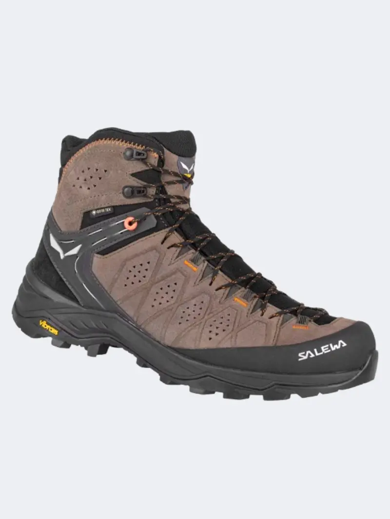 Salewa Alp Trainer 2 Men’S Hiking Shoes – Walnut & Fluorescent Orange 1