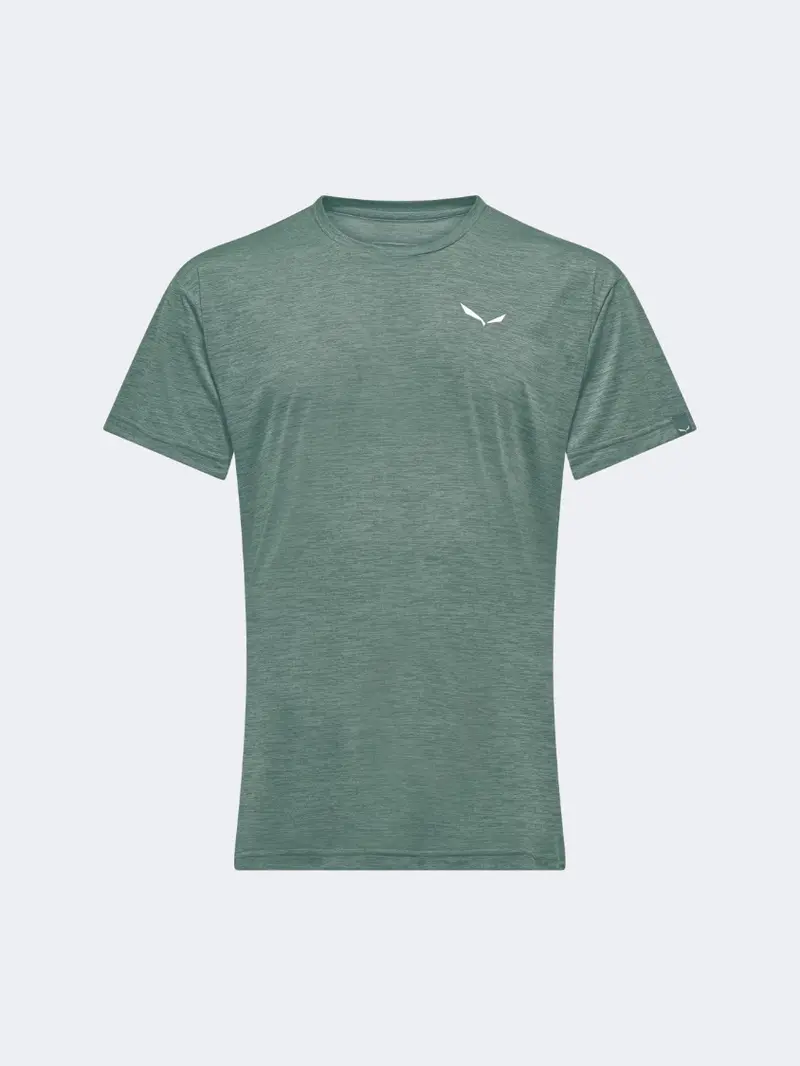 Salewa Puez Mel Dry Textured T-Shirt For Men – Willow Melange 1