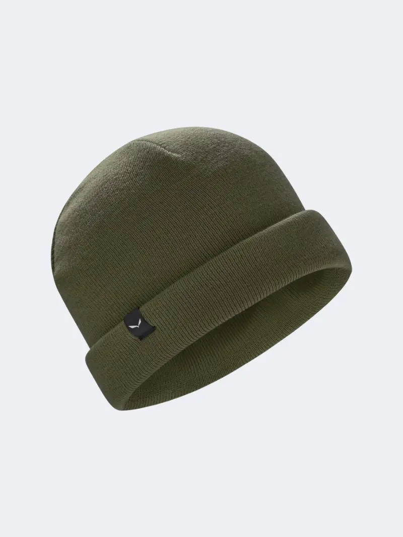 Salewa Puez Merino Unisex Hiking Beanie – Faded Green 1