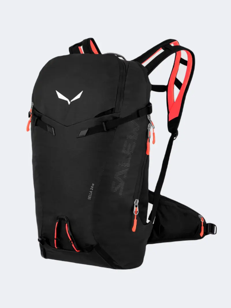 Salewa Sella 24L Ventilated Hiking Backpack In Black Out 1