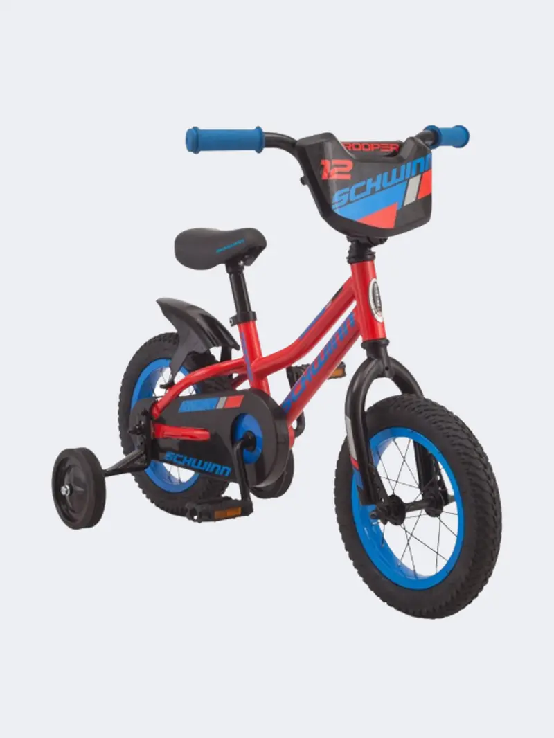 Schwinn Trooper Kids’ Bike – 12-Inch Red/Blue Frame 1