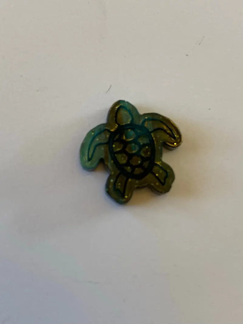 Sea Turtle Acrylic Earring Stud Blank 1