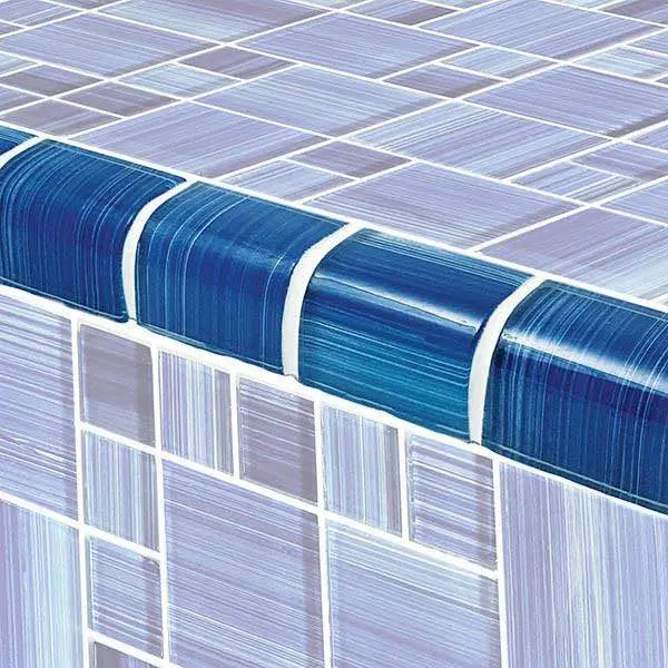 Sea Waters Glass Trim Tile – 2X2 Inch, Sold By Linear Foot 1