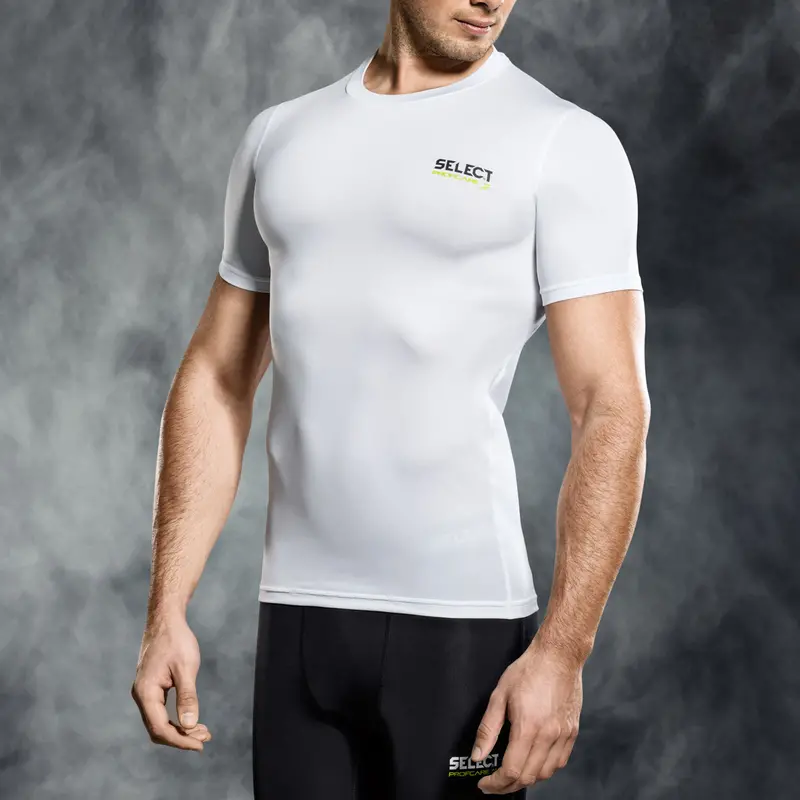 Select Compression T-Shirt In White – Short Sleeve, S To Xxl 1
