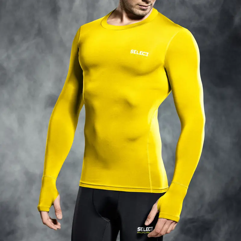 Select Compression T-Shirt In Yellow – Long Sleeve, S To Xxl 1