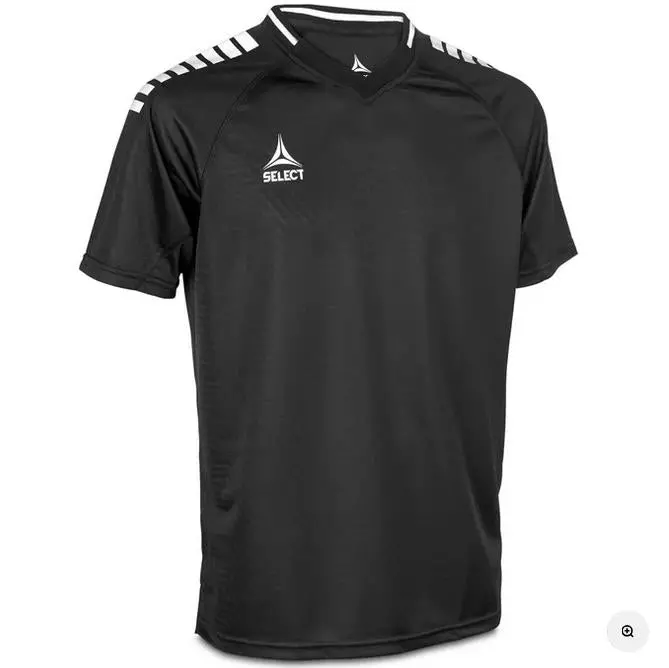 Select Monaco Player Shirt – Short Sleeve, Black & White 1