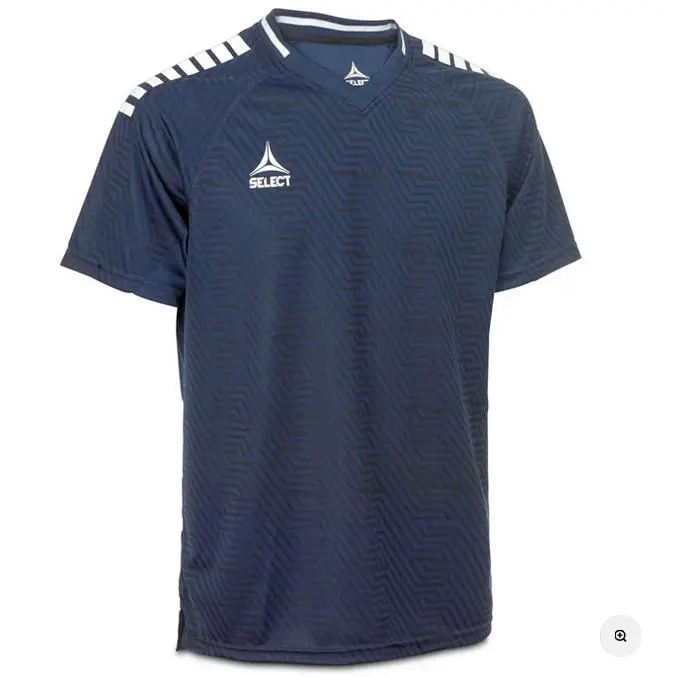 Select Monaco Player Shirt – Short Sleeve, Navy & White 1