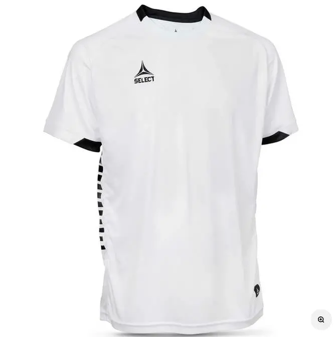 Select Spain Player Shirt – Short Sleeve, White & Black 1