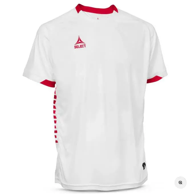 Select Spain Player Shirt – Short Sleeve, White & Red 1