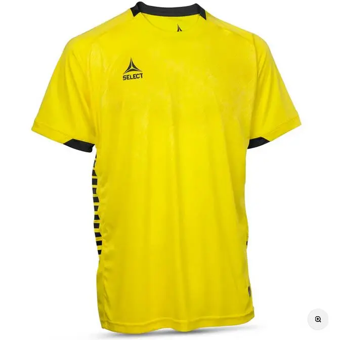 Select Spain Player Shirt – Short Sleeve, Yellow & Black 1