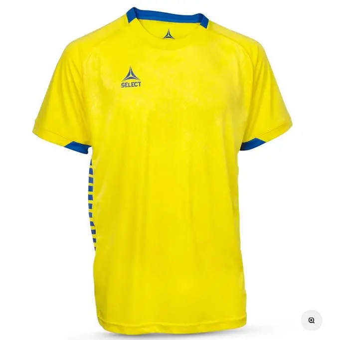 Select Spain Player Shirt – Short Sleeve, Yellow & Navy 1