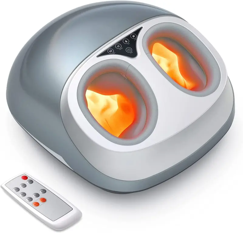 Shiatsu Foot Massager With Heat & Air Compression – Meubon Deep-Kneading Therapeutic Device 1