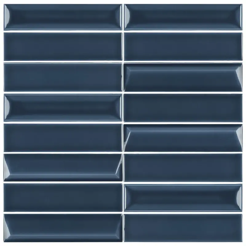 Silhouette Blue Decorative Wall Tile – 8 In X 12 In 1