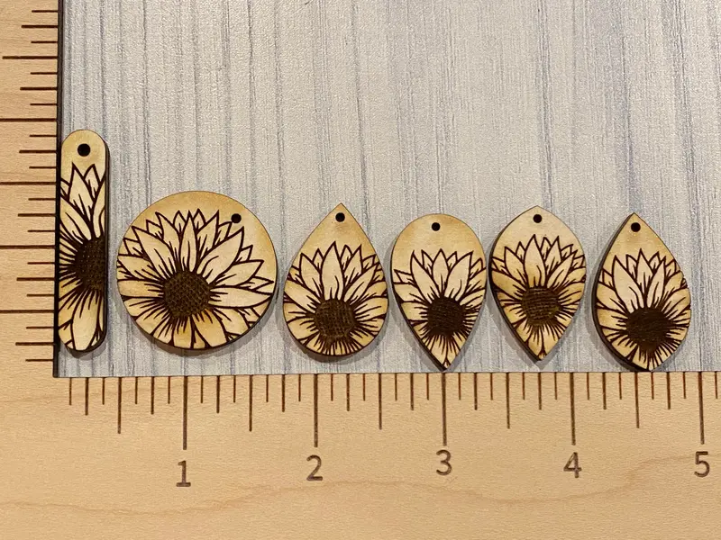 Single Bold Sunflower Earring 1