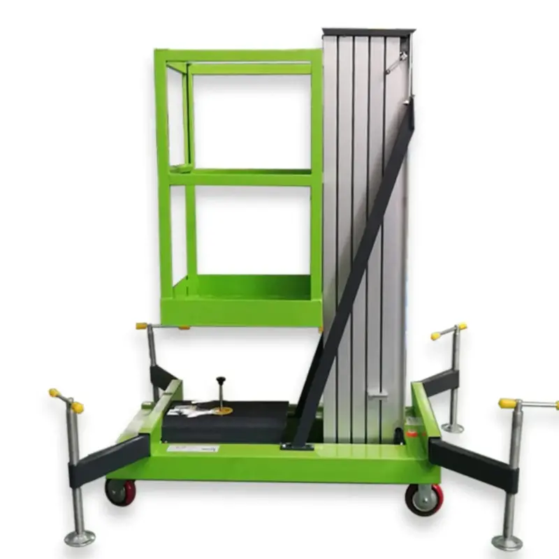 Single-Mast Aluminum Aerial Work Platform – Compact Electric Lift For Elevated Tasks (Model Mgtwy081) 1