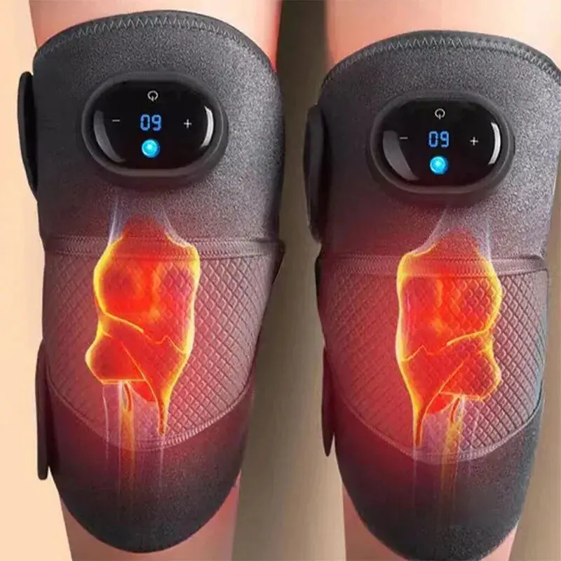Smart Heating & Vibration Knee Wrap – Adjustable Joint Therapy Pad With Digital Led Controls 1