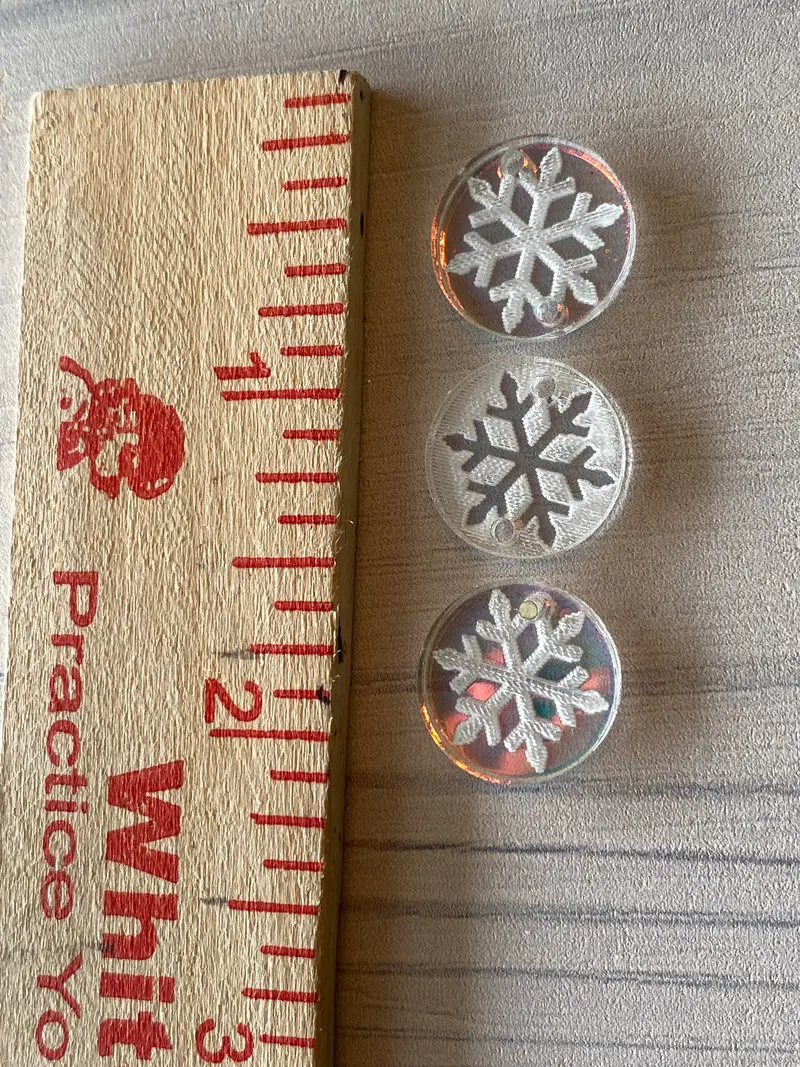 Snowflake-Shaped Dangling Earring Blank