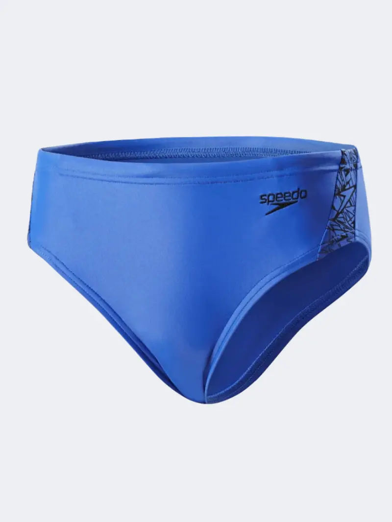 Speedo Boom Splice Boys' Blue And Black Swim Tights 1
