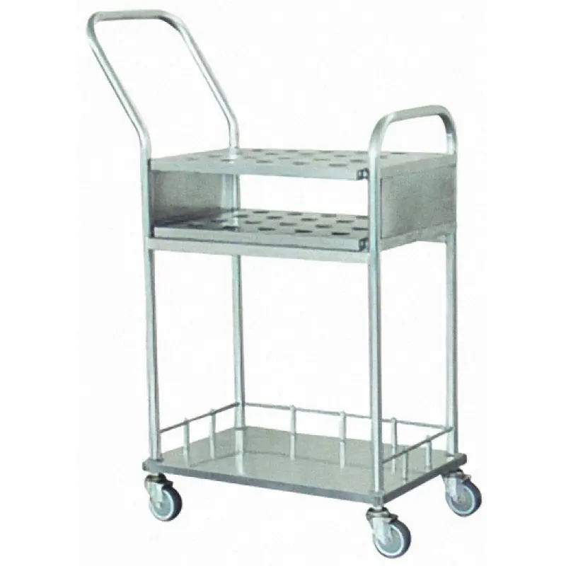Stainless Steel Medication Cart – Mobile Clinical Trolley For Hospital & Clinic Use 1