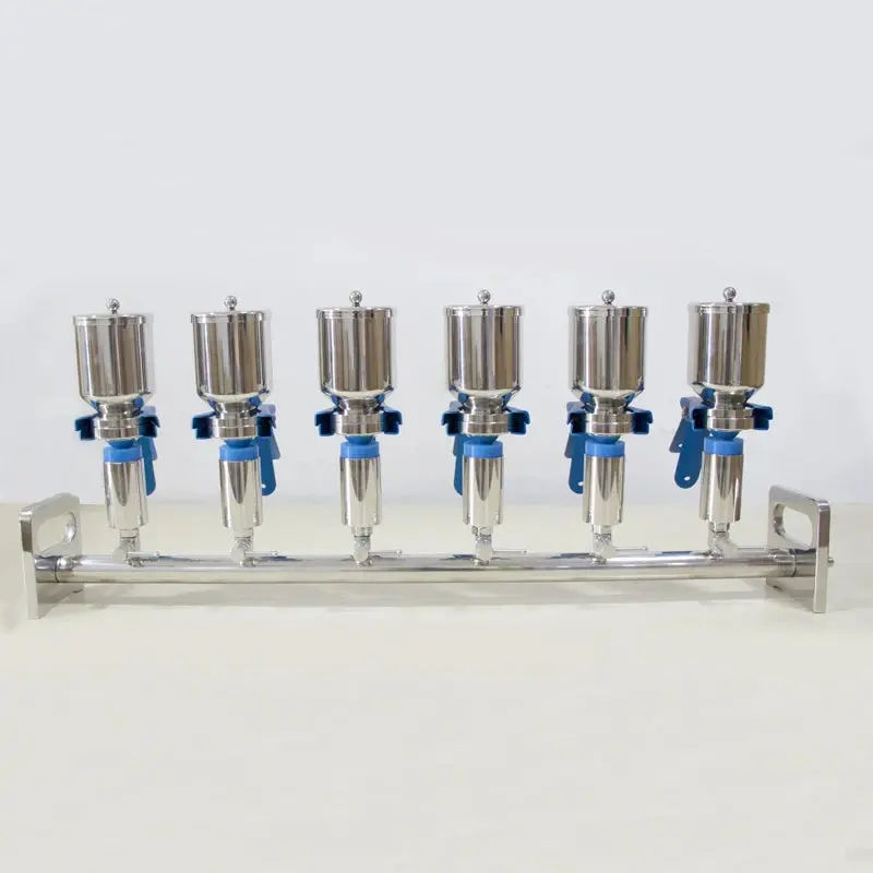 Stainless Steel Multi-Port Solvent Filtration Manifold (3- Or 6-Branch) 1
