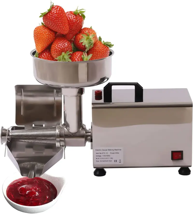 Stainless Steel Tomato Pulper & Strainer – Electric Processing Mill, 50 Kg/Hr Capacity For Sauce And Puree Production 1