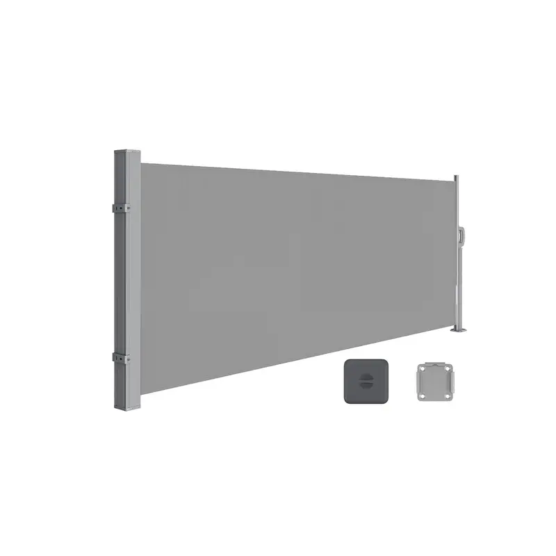 Steel Extendable Side Awning – 140 X 300 Cm Opaque Sun & Privacy Shield 1