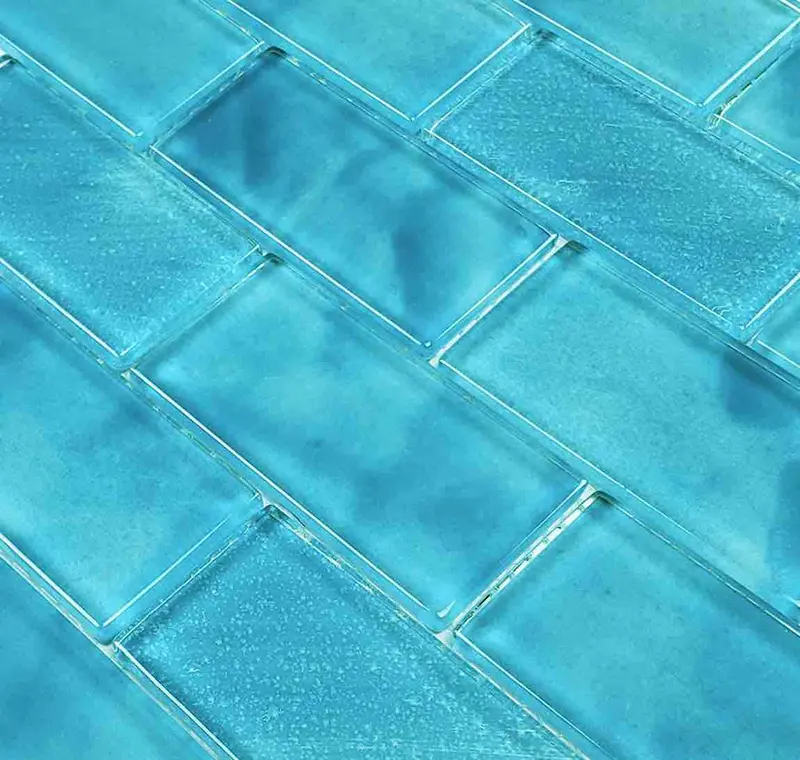 Stratus Aqua Glass Subway Tile – 2 In X 4 In 1