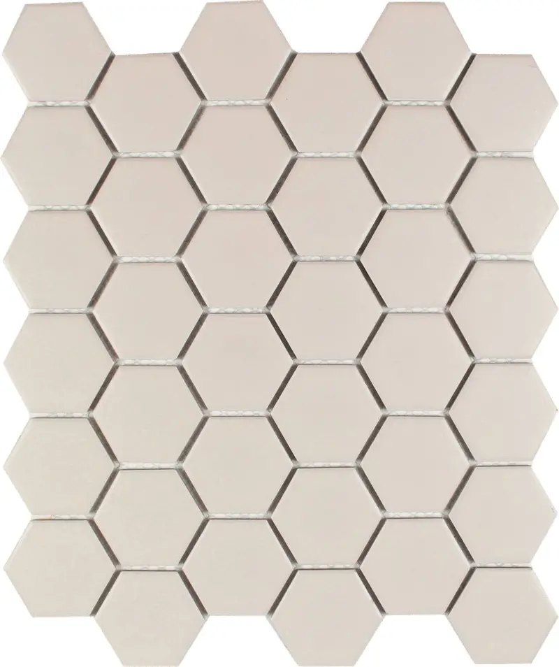 Textured Biscuit Porcelain Hexagon Tile 1