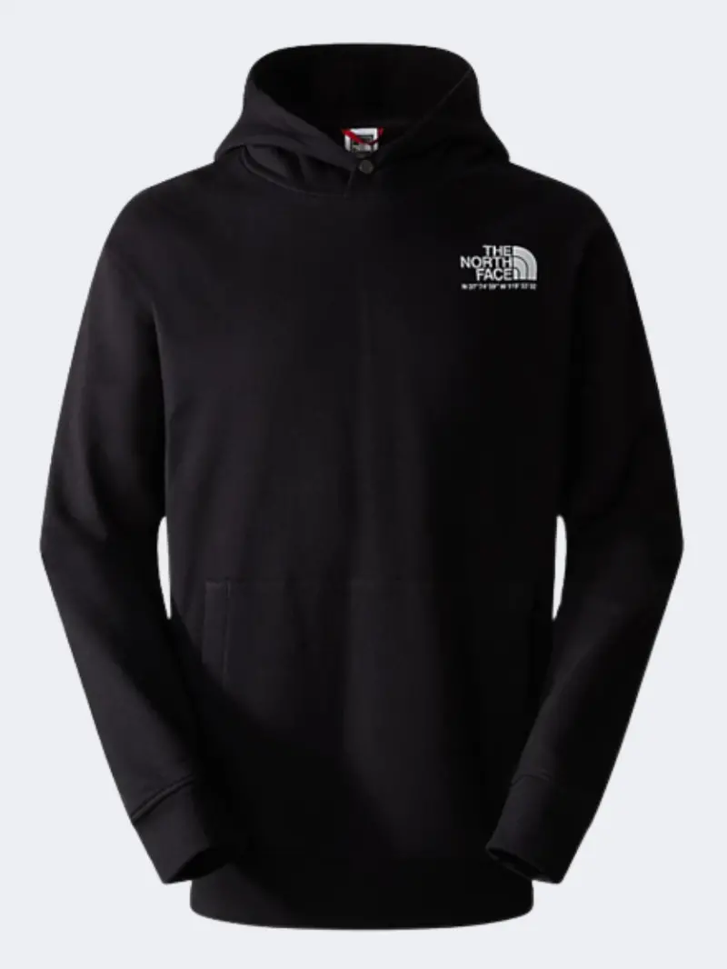 The North Face Coordinates Hoodie For Men – Black Contemporary Lifestyle Sweatshirt 1
