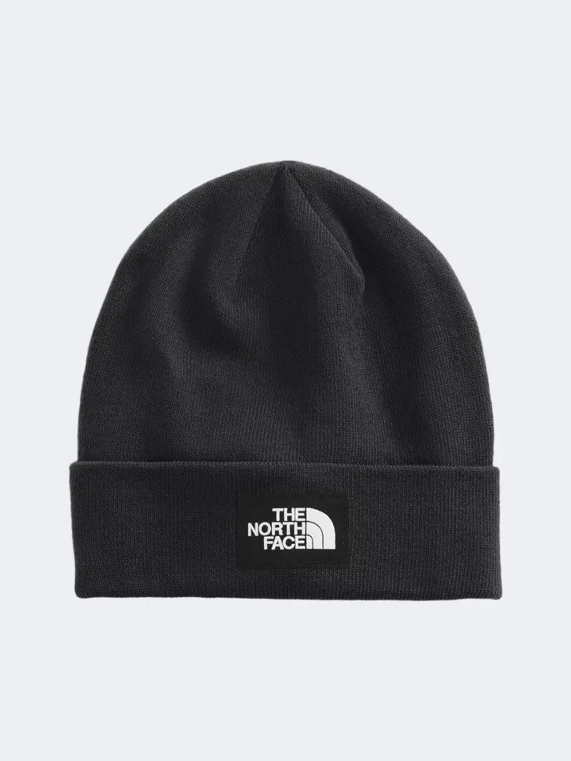The North Face Dock Worker Recycled Beanie – Black Lifestyle Hat 1