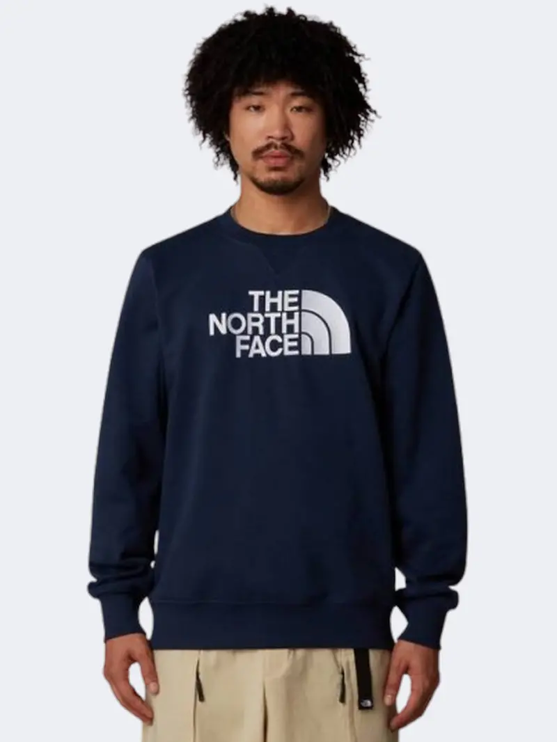 The North Face Drew Peak Men'S Lightweight Sweatshirt – Summit Navy 1