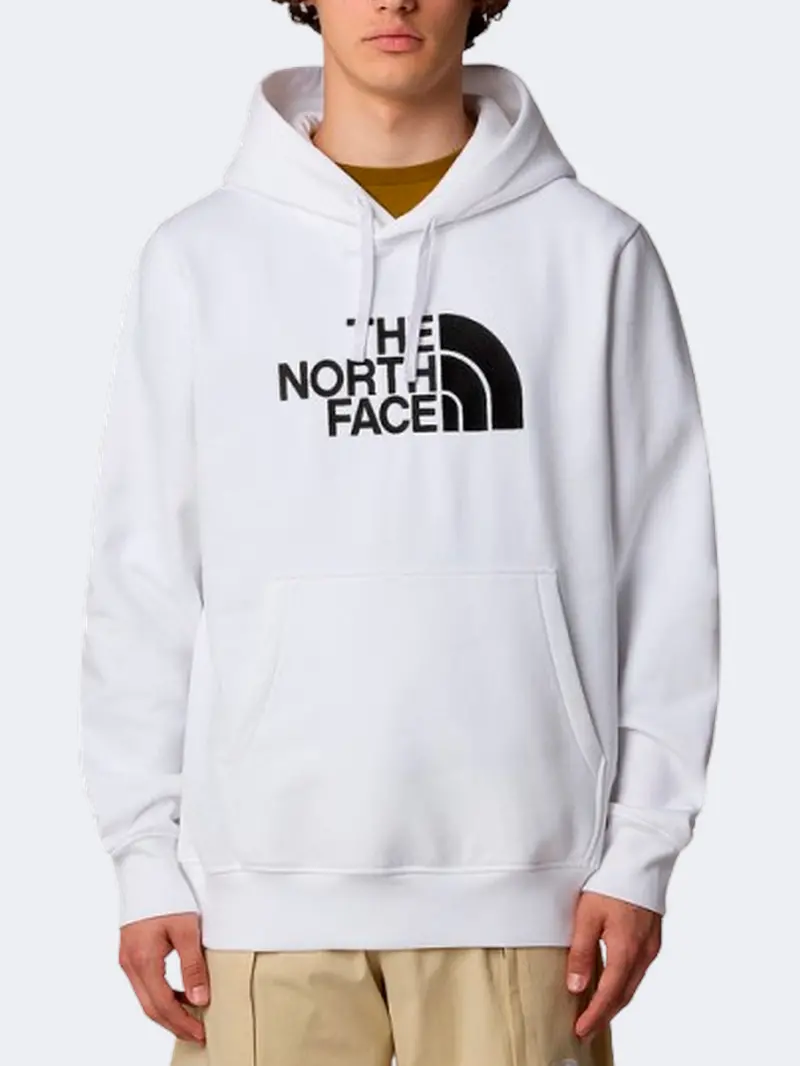 The North Face Drew Peak Men'S Street-Style Hoodie – White/Black 1