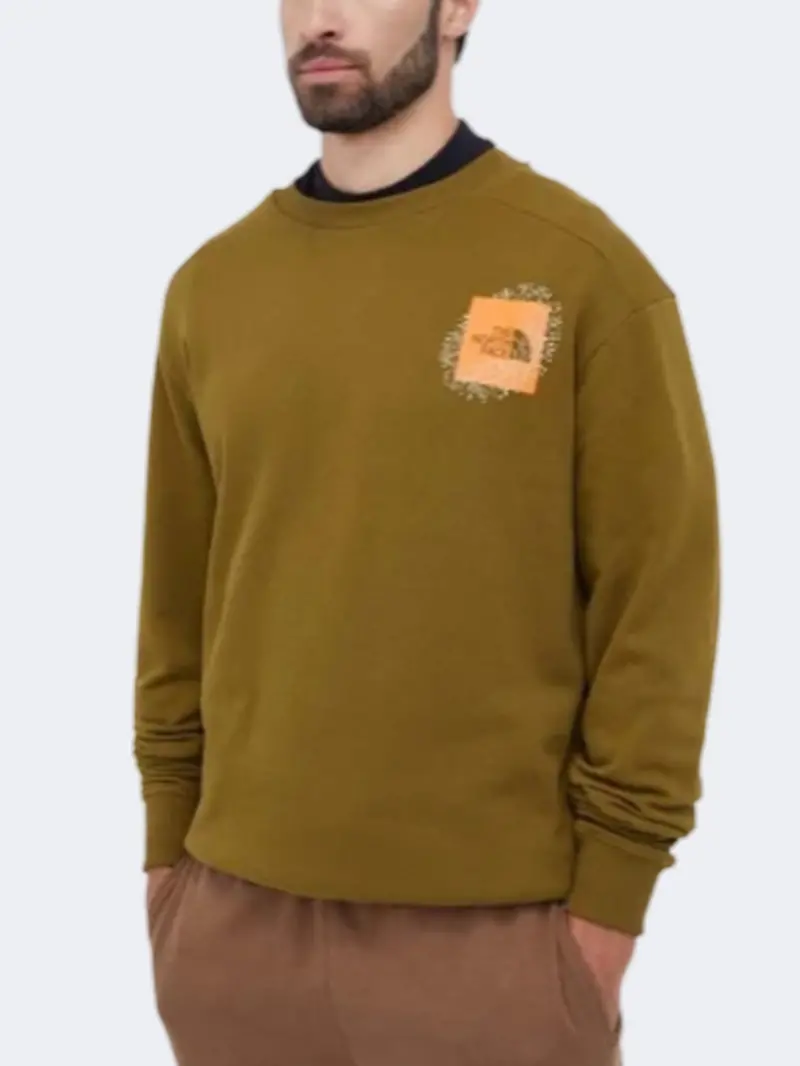 The North Face Graphic Men'S Casual Sweatshirt – Fir Green 1