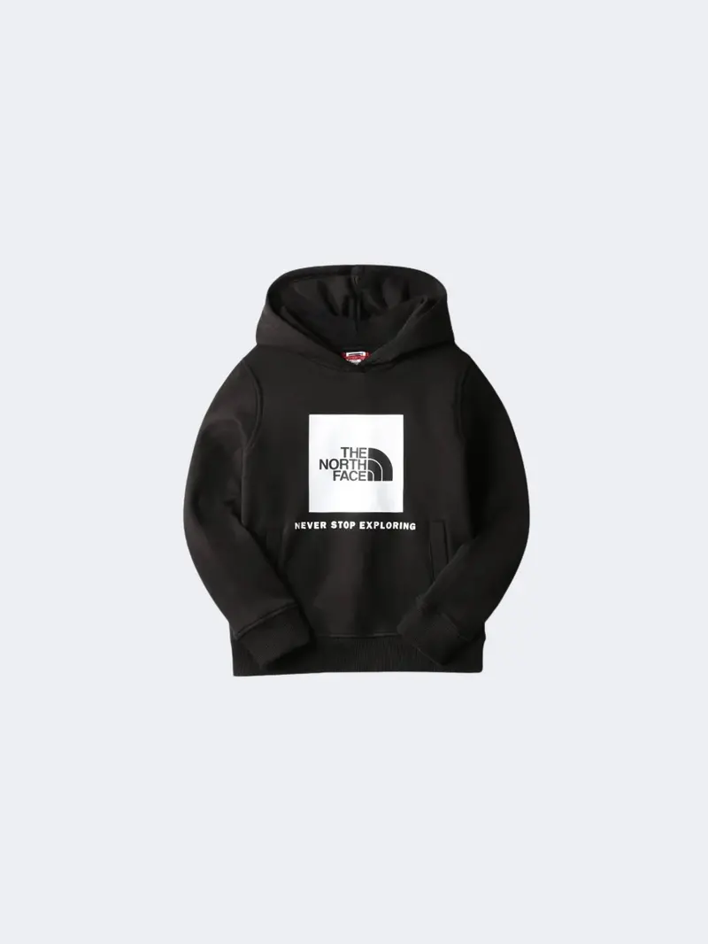 The North Face Kids' Teen Box Pullover Hoodie In Black 1