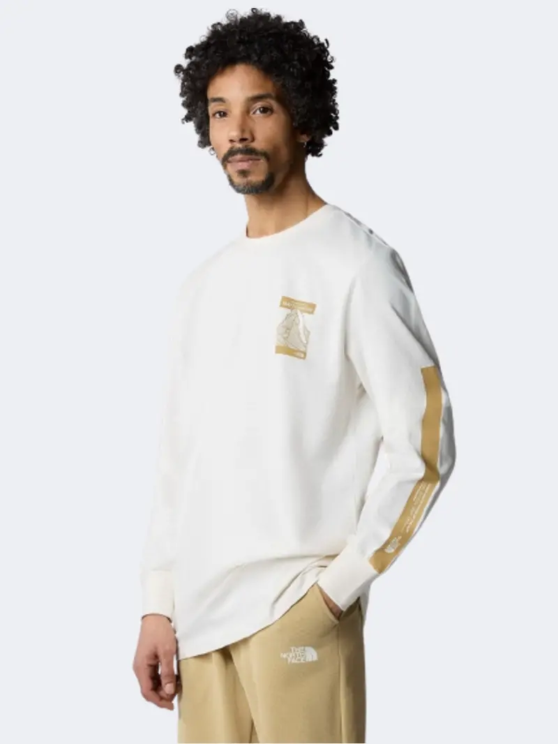 The North Face Men'S Matterhorn Face Long-Sleeve Top In Gardenia White 1