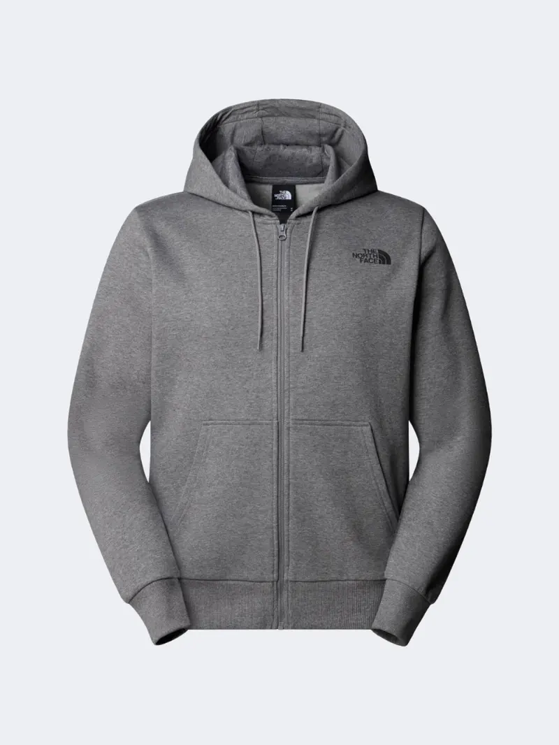 The North Face Simple Dome Full-Zip Men'S Casual Hoodie – Medium Grey Heather 1