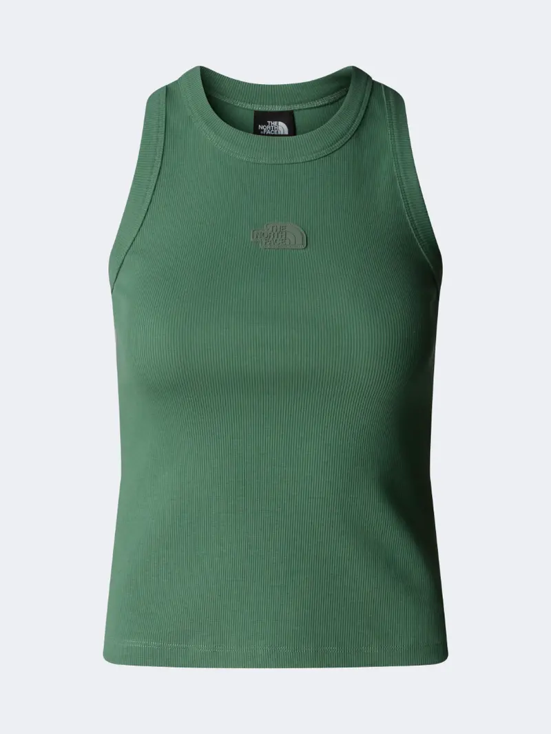 The North Face Slim Rib Women'S Lifestyle Tank Top – Duck Green 1