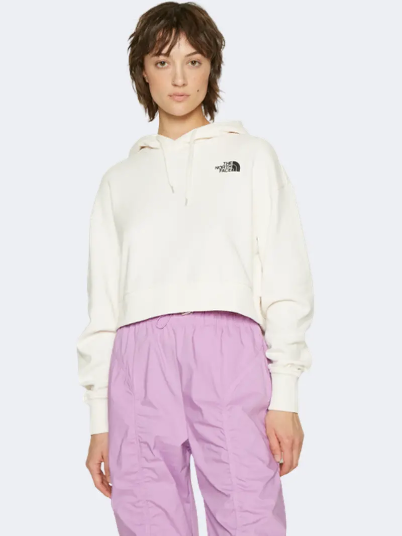 The North Face Trend Crop Hoodie For Women – Gardenia White Lifestyle Layer 1
