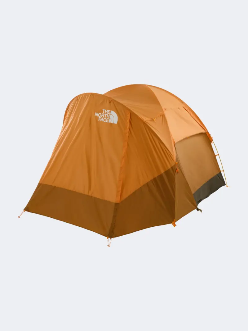 The North Face Wawona 4-Person Camping Tent – Brown And Orange 1