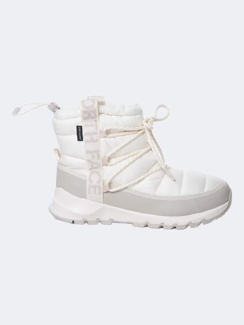 The North Face Women'S Gardenia White & Grey Thermoball Waterproof After-Ski Boots 1