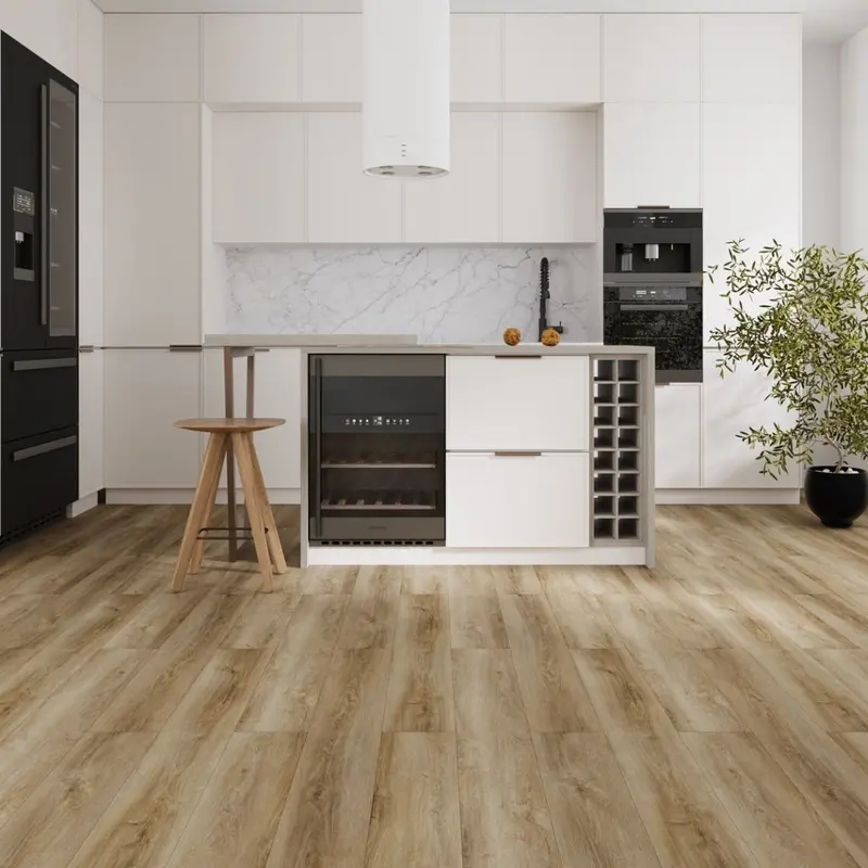 Timber Walnut Luxury Vinyl Plank – 7 In X 48 In Deep Rich Wood Tone 1