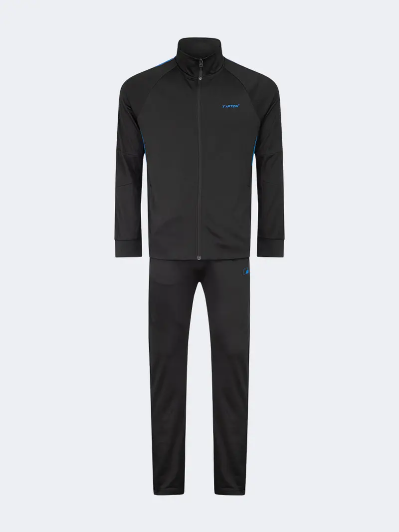 Top Ten Men'S Black & Blue Athletic-Inspired Lifestyle Suit 1