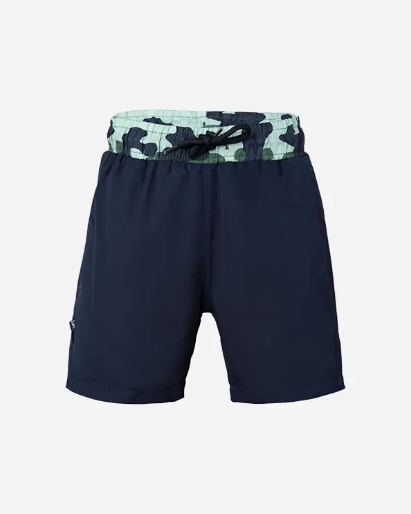 Topten Boys' Navy And Green Beach Swim Shorts For Summer 1
