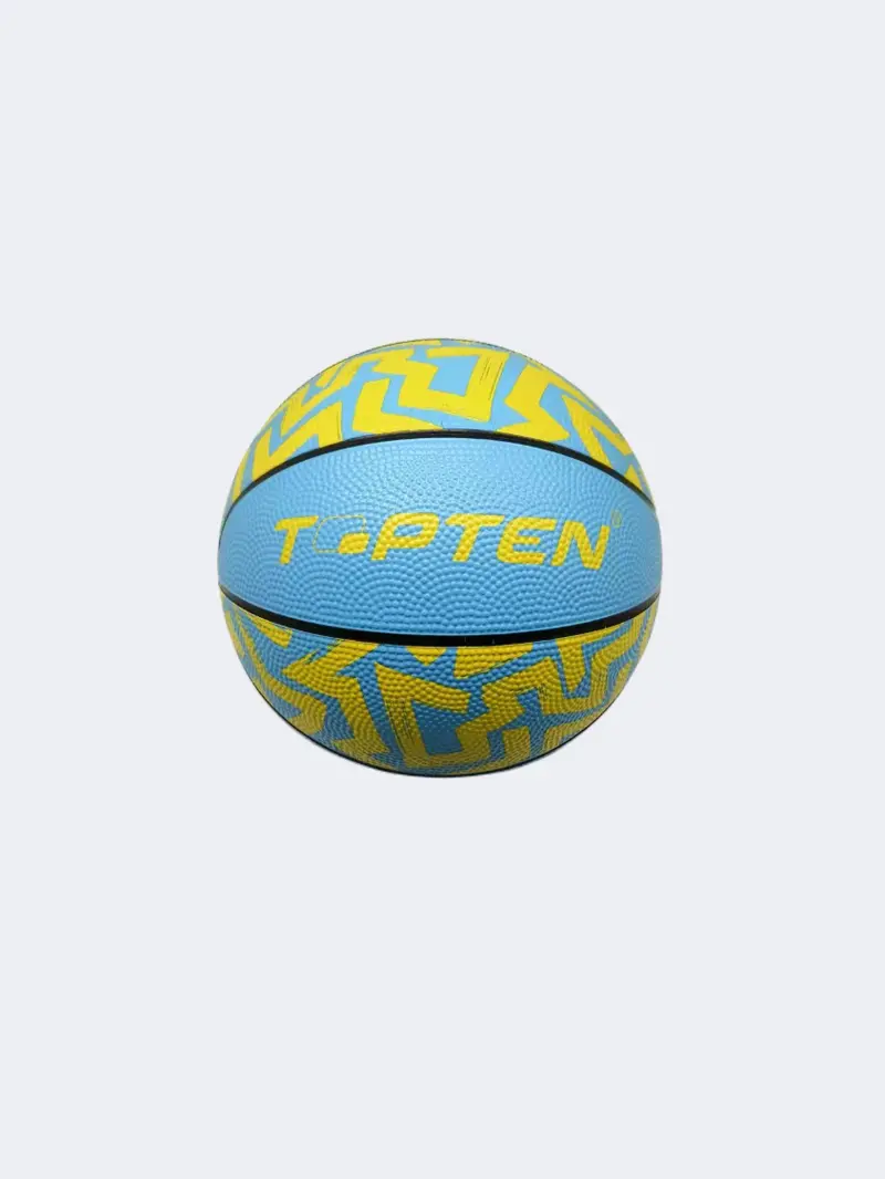 Topten Indoor/Outdoor Basketball – Sky Blue And Yellow 1
