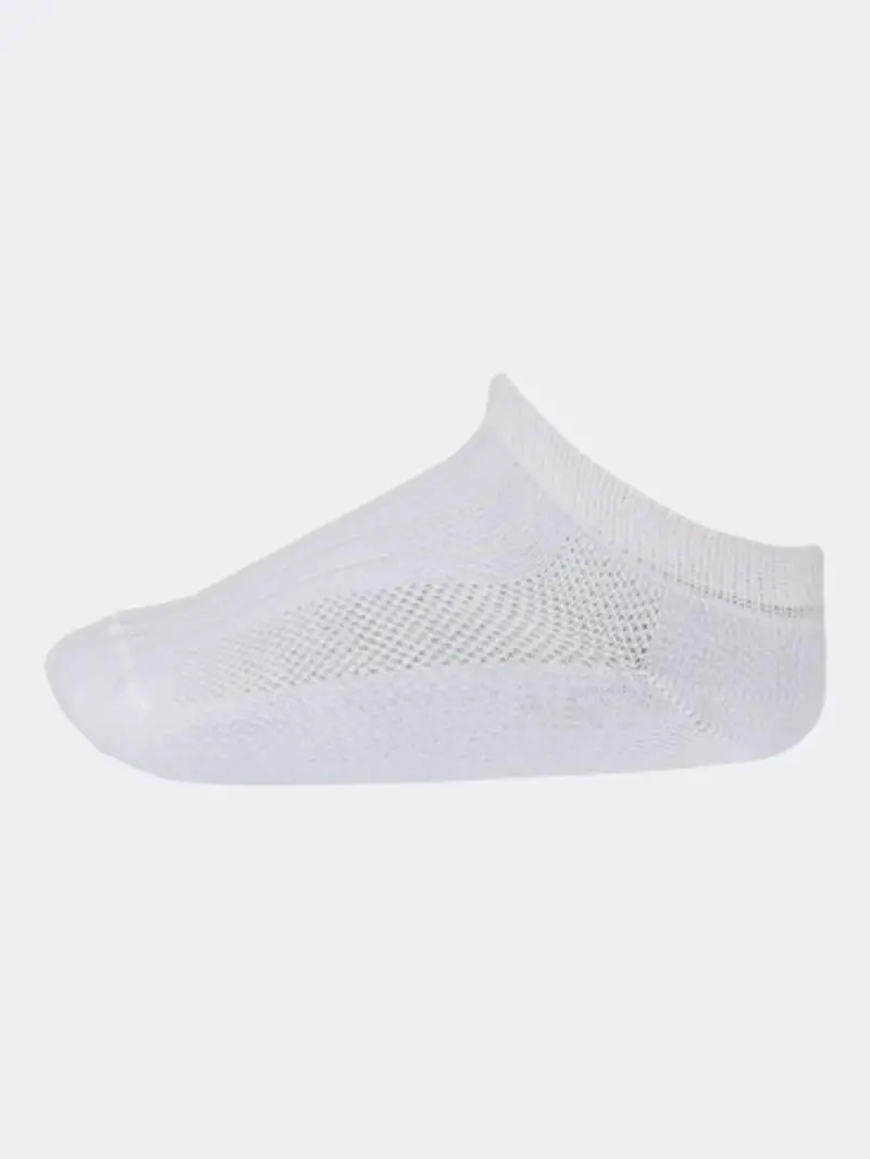 Topten Low Ribbed No-Cushion Lifestyle Socks – White, Unisex 1